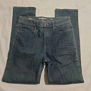 Goodfellow & Co Total Flex Slim Straight Stretch Jeans Mens Size 30x30 Dark Blue